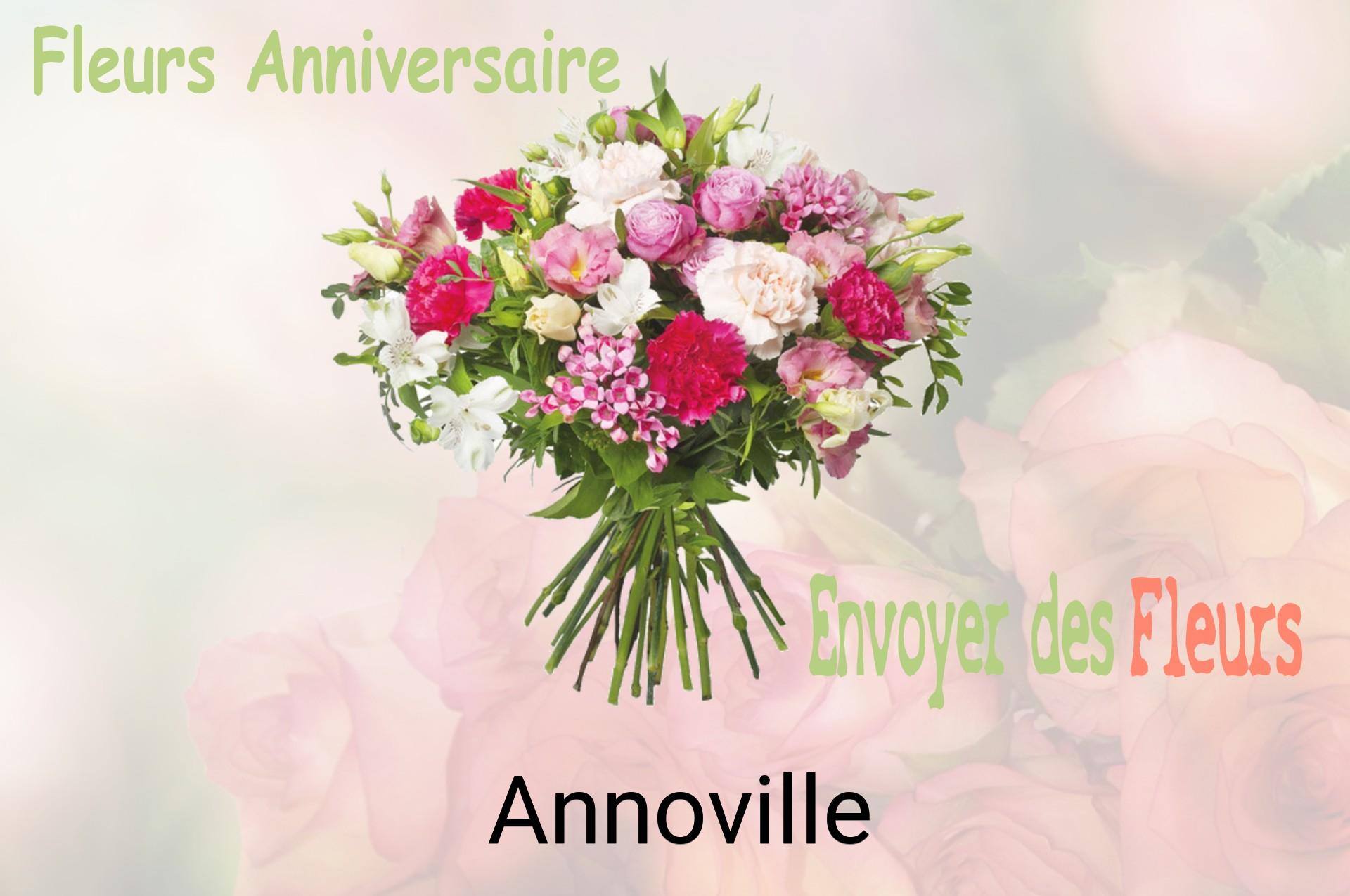 Bouquet de fleurs d’anniversaire livré à Annoville