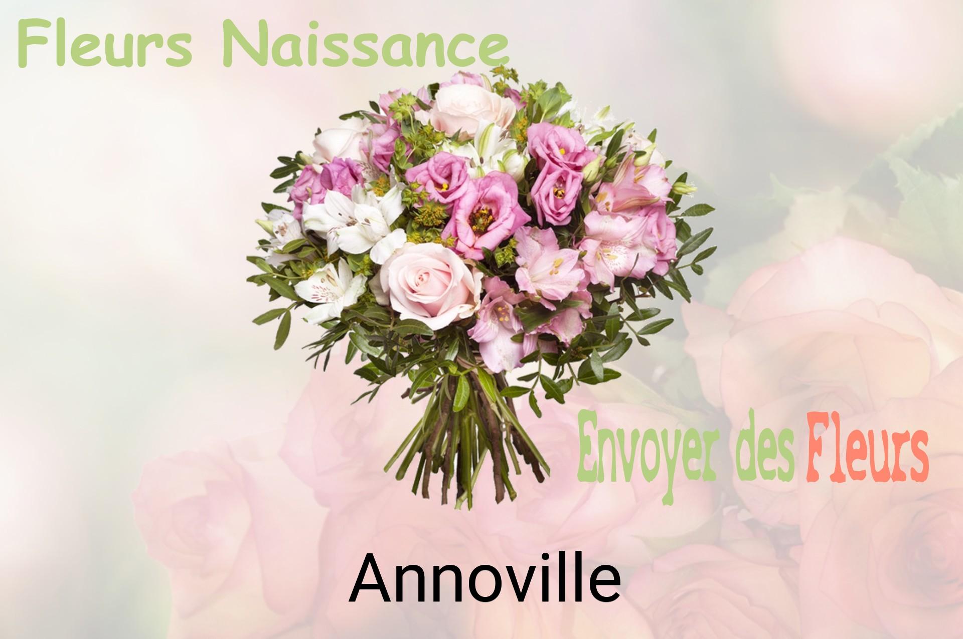 Bouquet de fleurs de naissance livré à Annoville